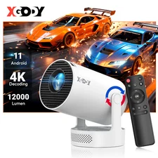 XGODY Gimbal 3S Projector Beamer Smart WiFi Bluetooth HDMI Android Home Theater