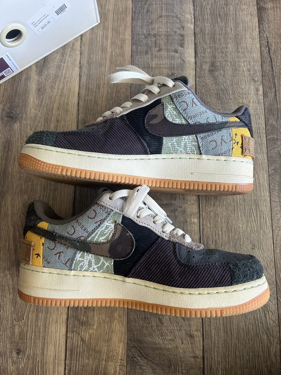 Travis Scott x Nike AF1 Low Cactus Jack Patchwork Multi-Color Size