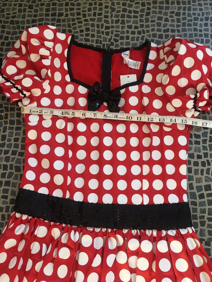 DISNEY AT GEORGE Size 8-10 Women’s Minnie Mouse Dress Sequin Detail ( Damaged)