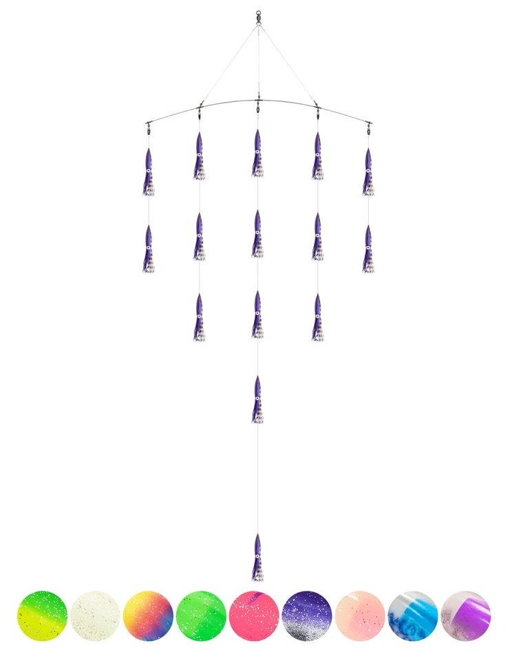 BLUEWING Formation 36in Upgraded Spreader Bar with 6in/9in Squid US Seller