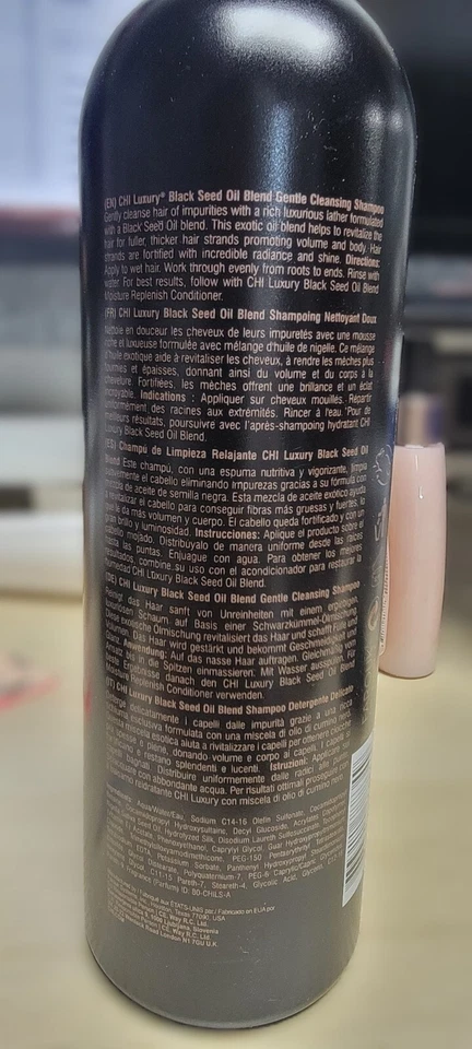 CHI Luxury Black Seed Oil Gentle Cleansing Shampoo 25oz/739ml- Free Shipping - Image 2 of 2