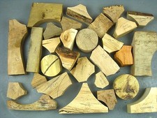 7kg Wood Offcuts Box for Woodturning Woodcarving Craft. Yew Elm Mulberry Walnut