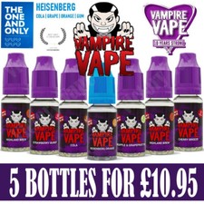 Vampire Vape E Liquid 10ml Vape Juice Heisenberg, Pink Man 50PG/50VG | Pack of 5