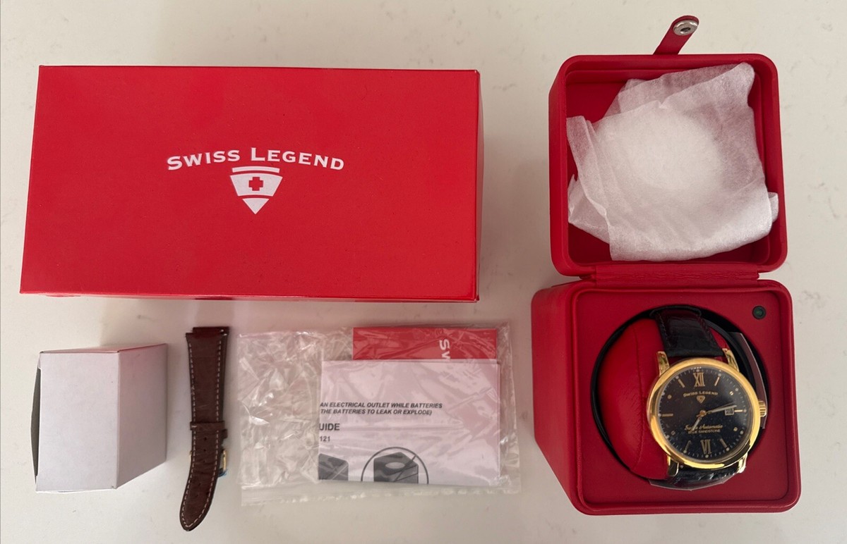 Swiss Legend Black and Gold Women’s Watch in Red Case Swiss Legend Watches - Etsy main image 3