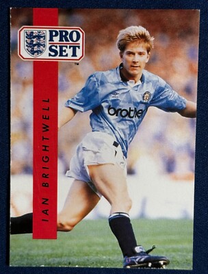 1990-91 PRO SET #133 IAN BRIGHTWELL (MANCHESTER CITY) ROOKIE SOCCER CARD