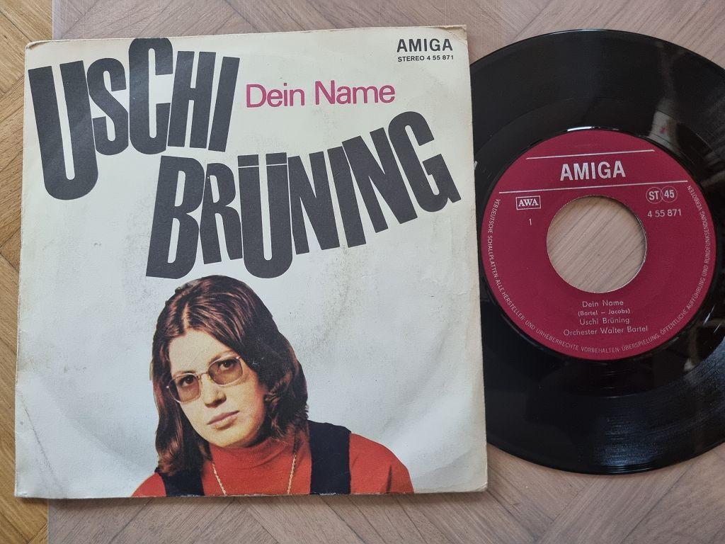 7"" Single Uschi Brüning - Dein Name Vinyl Amiga