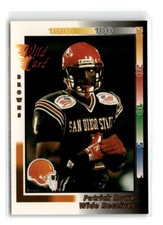 1992-Wild Card -#233-Patrick Rowe  RC-Cleveland Browns