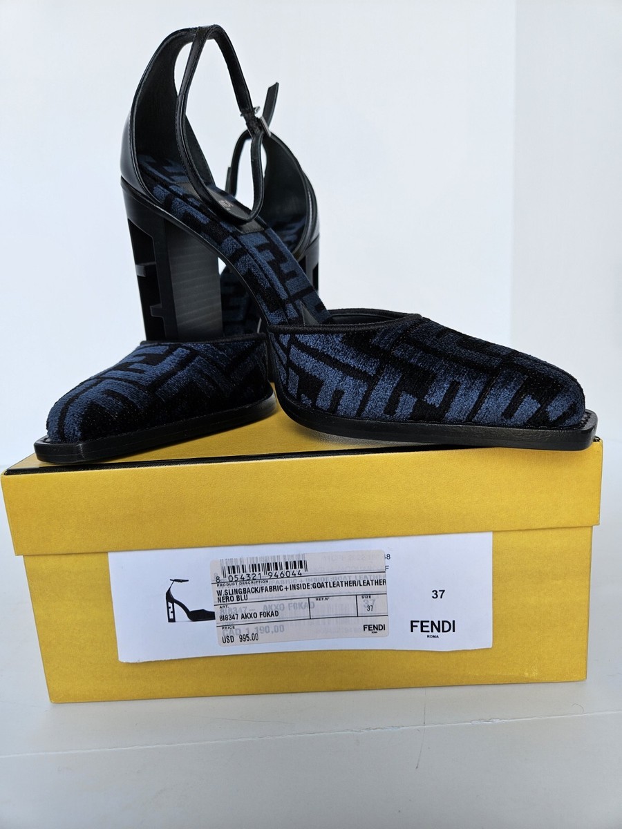 Fendi colibri black FF US Size 6.5 | eBay