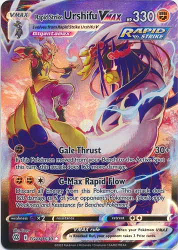 Rapid Strike Urshifu VMAX TG21/TG30 Ultra Rare Brilliant Stars Pokemon TCG