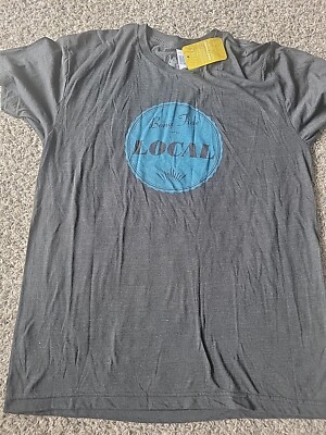 Bona Fide Local Print On Single Stitch Tee Flytrap Gray Softstyle Heather 