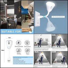 Plug-in Motion Sensor Night Light, LED Infrared Sensor Light, 6W AC 85-265V