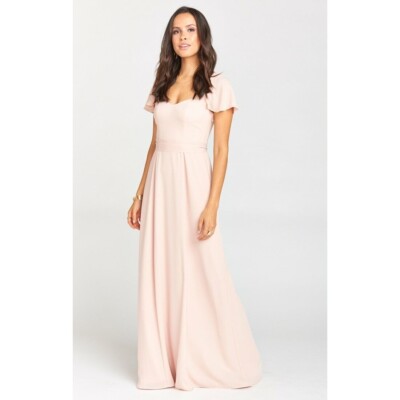 Marie Sweetheart Maxi Dress ~ Dusty Blush Crisp by Show Me Your Mumu