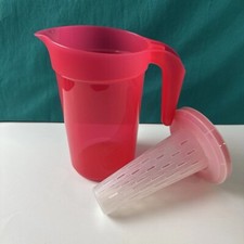 Tupperware Pitcher 2qt Ilumina Pink Jarra with Beverage Infuser