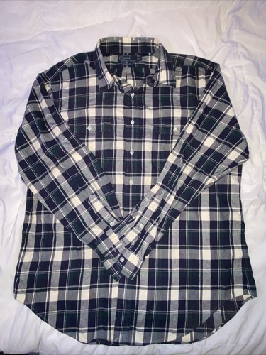 Polo Ralph Lauren Shirt Men’s XL Classic Fit Long Sleeve Plaid Soft Flannel VTG - 第 1/11 張圖片