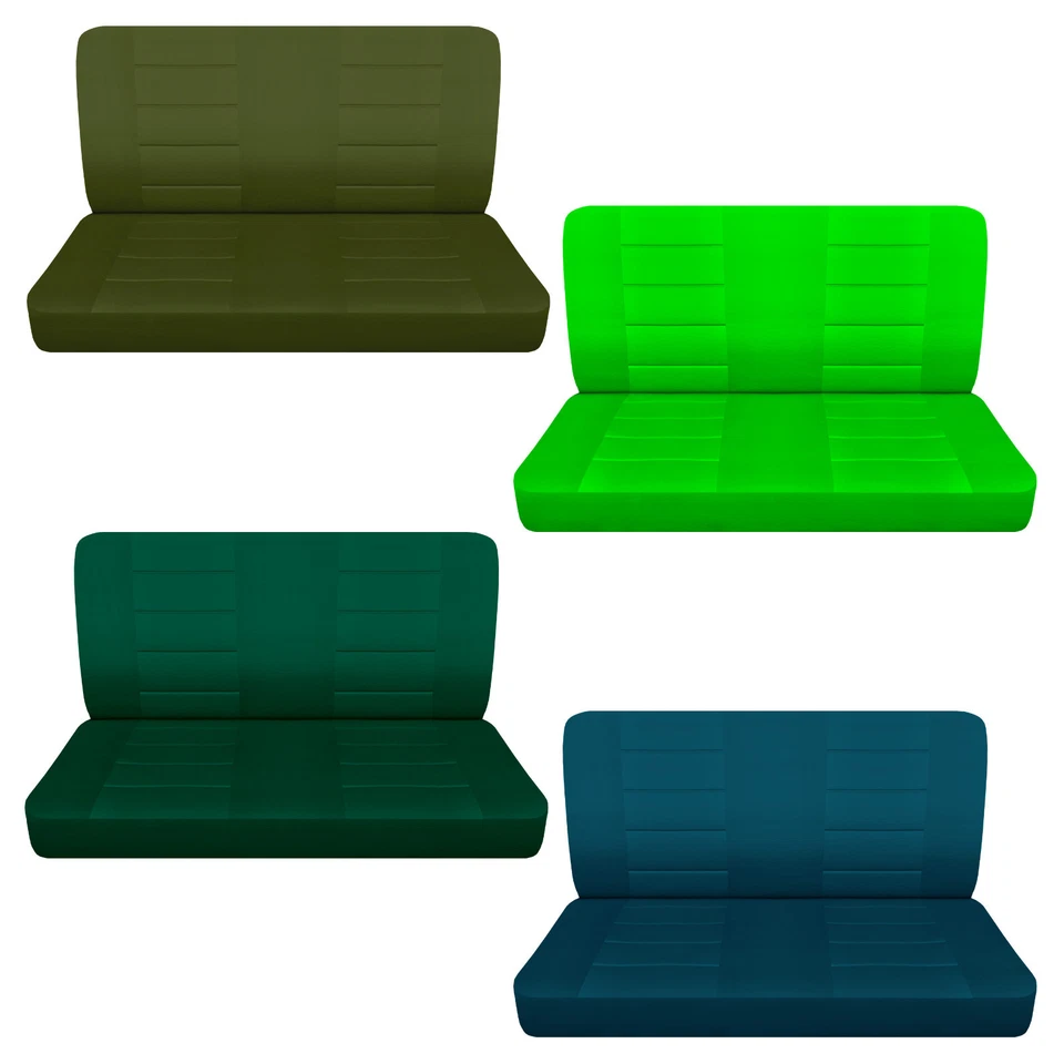 FUNDAS DE ASIENTO DE BANCO de algodón para Chrysler Windsor 1946-1949 sólido 23 colores Foto 3 de 4