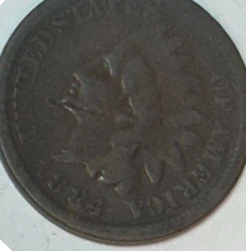 1884 Indian Head Cent #12123 VG TOUGH DATE