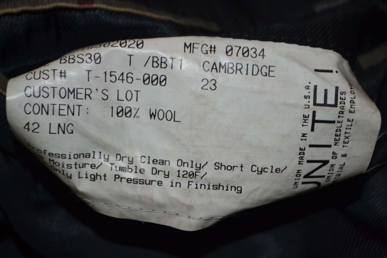 Vintage Burberry Men Navy Blue Wool 2 Front Button Sports Coat Sz 42L thumbnail 11