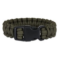 Neu Survival Paracord Armband Breit Oliv FüR Camping Outdoor Survival Bushcraft