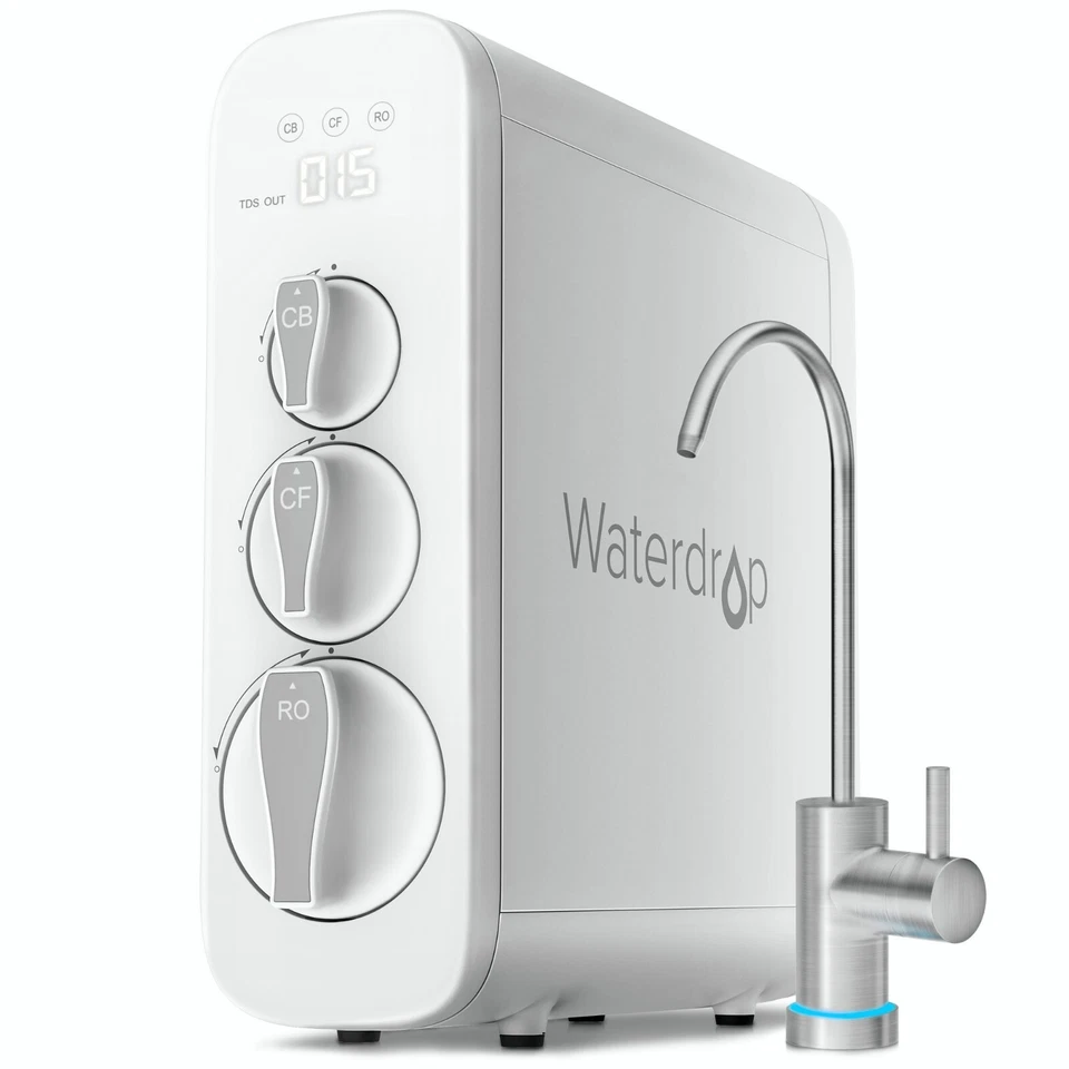 Waterdrop G3 Reverse Osmosis System Tankless -Certified Refurbished,400 GPD