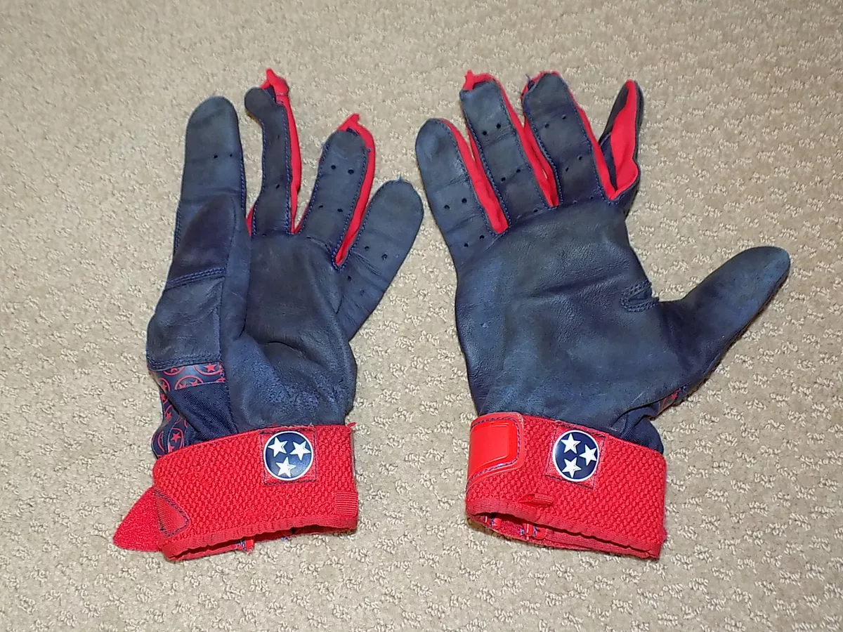 Mookie Betts Game Worn Nike Jordan Batting Gloves Boston Red Sox Dodgers