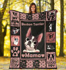 Boston Terrier Dog Mama Sofa Blanket Us Size Christmas Gift Halloween Gift
