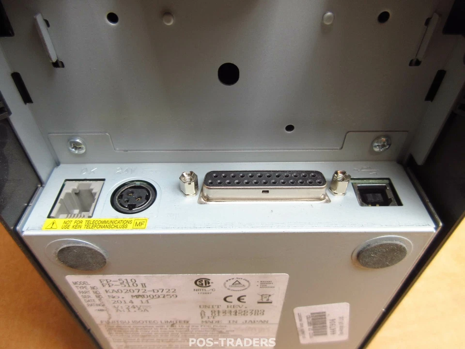 FUJITSU FP-510II USB 300mm/sec Thermal 83mm Ticket Printer Black TESTED INCL PSU - Image 2 of 3