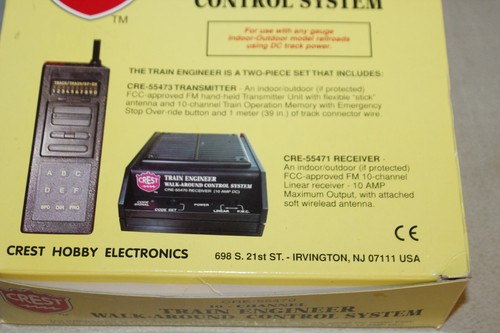 Crest CRE-55470 10 Channel Train Engineer Walk-Around Control Receiver ONLY - Picture 3 of 11