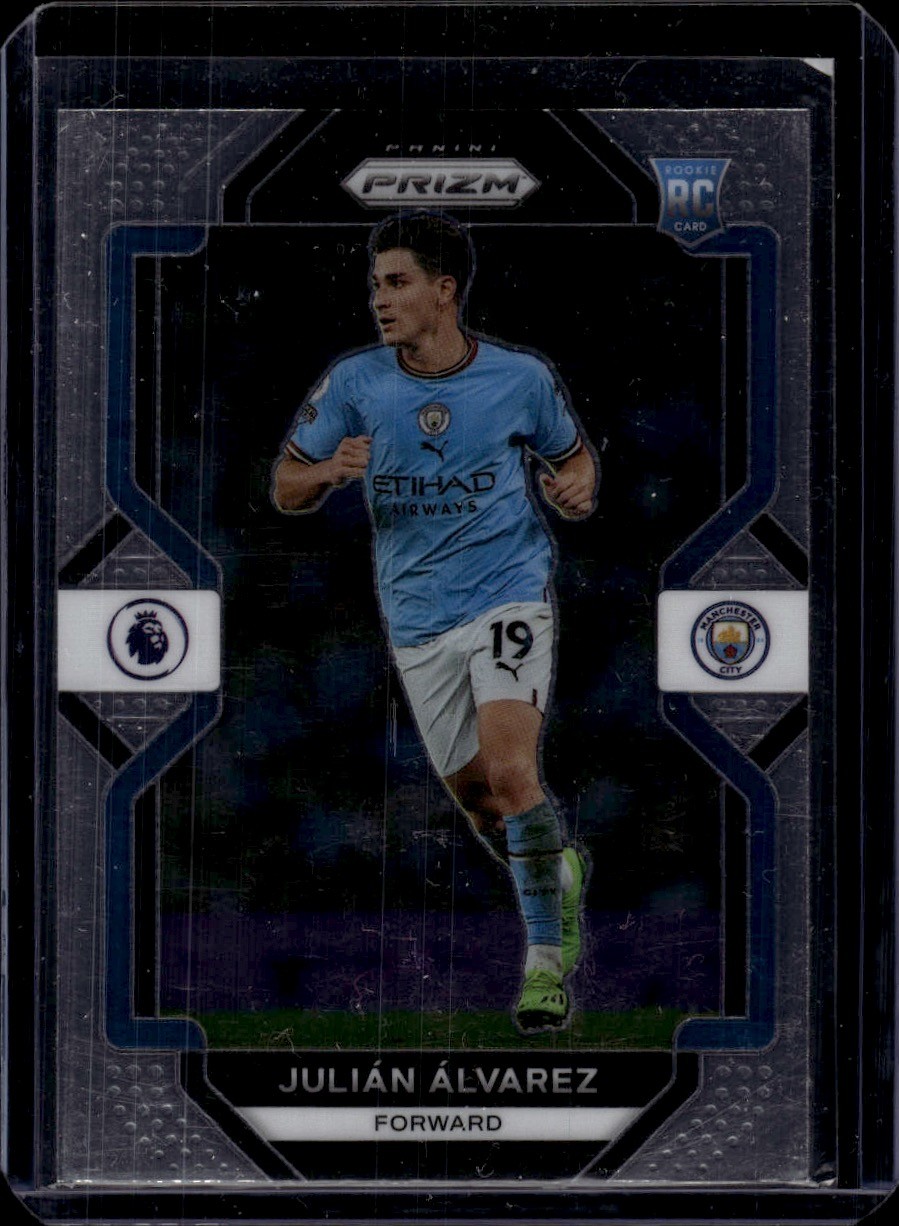 2022-23 Panini Prizm Premier League #16 Julian Alvarez Manchester City Rookie