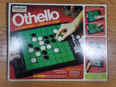 1978 OTHELLO GAME A MINUTE TO LEARN. A LIFETIME TO MASTER GABRIEL 76390 COMPLETE