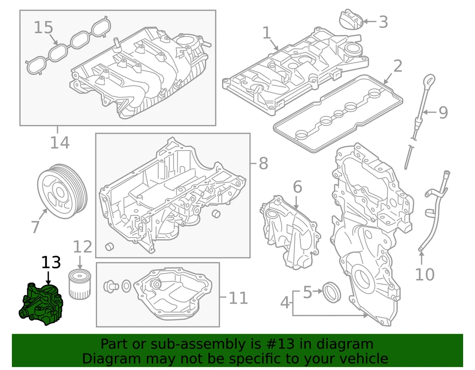 Bomba de aceite original Nissan 15010-1KC2A Foto 2 de 2