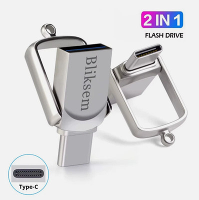 USB Stick 128GB USB-C OTG Speicherstick schnelle Datenübertragung Metall Handy