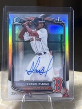 2025 Bowman - Chrome Prospect Autographs Franklin Arias Refractor /499 MINT