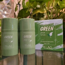 Green Tea Deep Cleansing Stick Mask Shrink Pores Deep Blackhead Remover 2 Pack