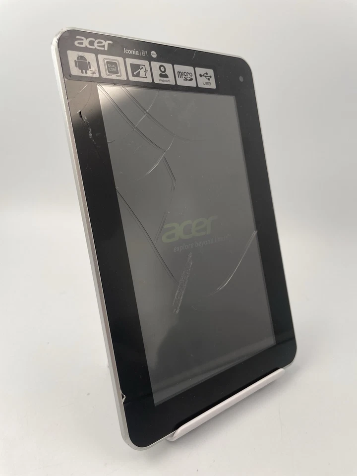 Acer Iconia Tab B1-710 7" White 8GB Wi-Fi 1GB Ram Android Tablet Cracked - Image 4 of 4