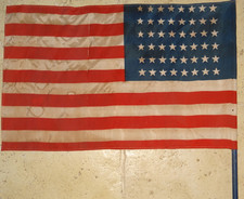 Véritable Drapeau ancien 1945 Yalta Alliés WW2 USA 48 Etoiles