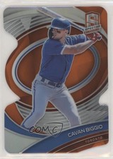 2021 Panini Spectra Neon Orange Prizm Die-Cut 6/15 Cavan Biggio #90 s3g