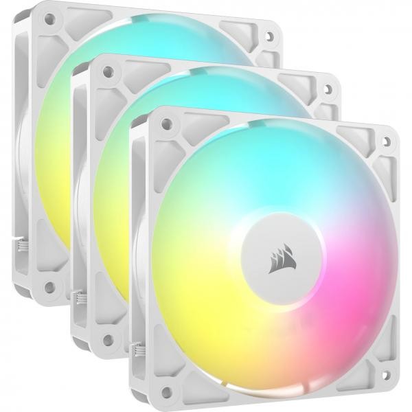 Corsair Bianco Confezione Tripla Di Ventole Rs120 Argb Pwm Da 120 Mm – - Immagine 2
