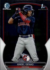2023 Bowman Angel Genao #BCP-140 Chrome Prospects Cleveland Guardians 34I