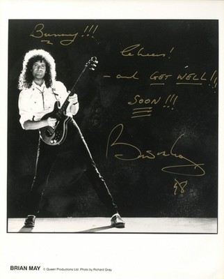 Brian May signiertes Foto, 1998