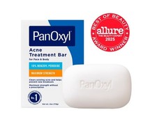 Panoxyl Acne Treatment Bar with 10 Benzoyl Peroxide, Maximum Strength Acne Bar