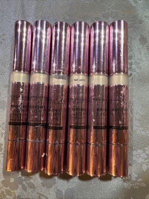 Makeup Revolution Bright Light Highlighter Strobe Champagne 0.1oz 3ml. Set Of 2
