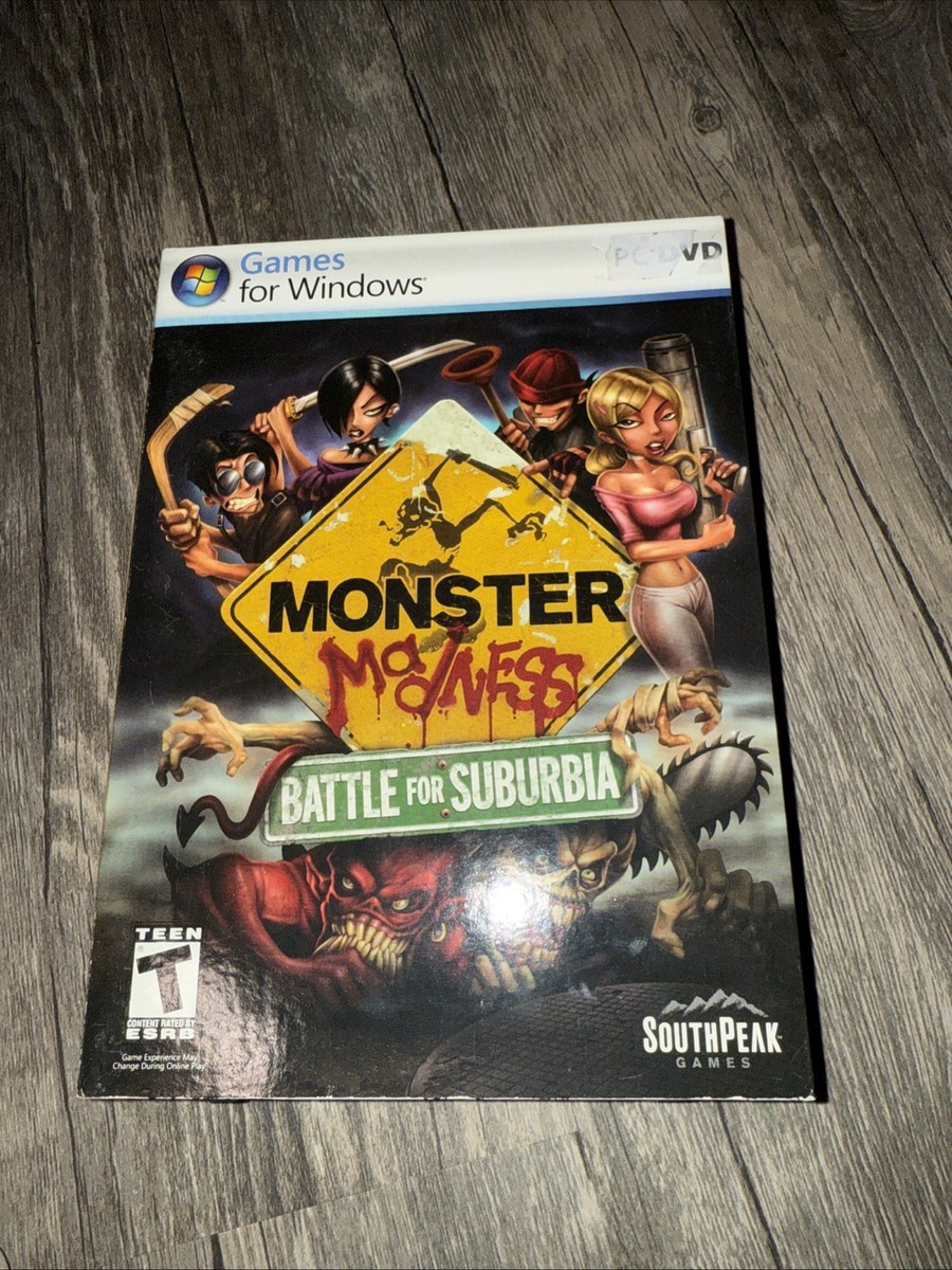 Monster Madness: Battle for Suburbia (PC, 2007) Preowned
