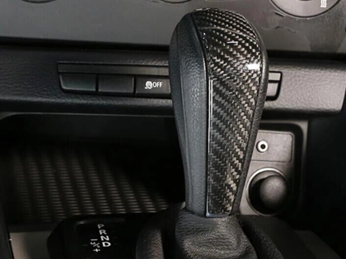 Para BMW Serie 1 E81 07-11 Fibra de Carbono Seca Consola Media Cambio de Marchas Borde Foto 4 de 4