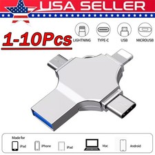 USB 3.0 Flash Drive 128GB Type C Memory Photo Stick for iPhone Android iPad Lot