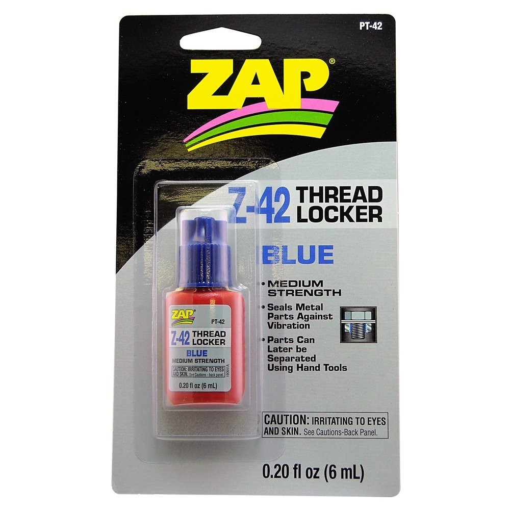 Zap PT42 Z-42 Blue Thread Lock Locker .20oz