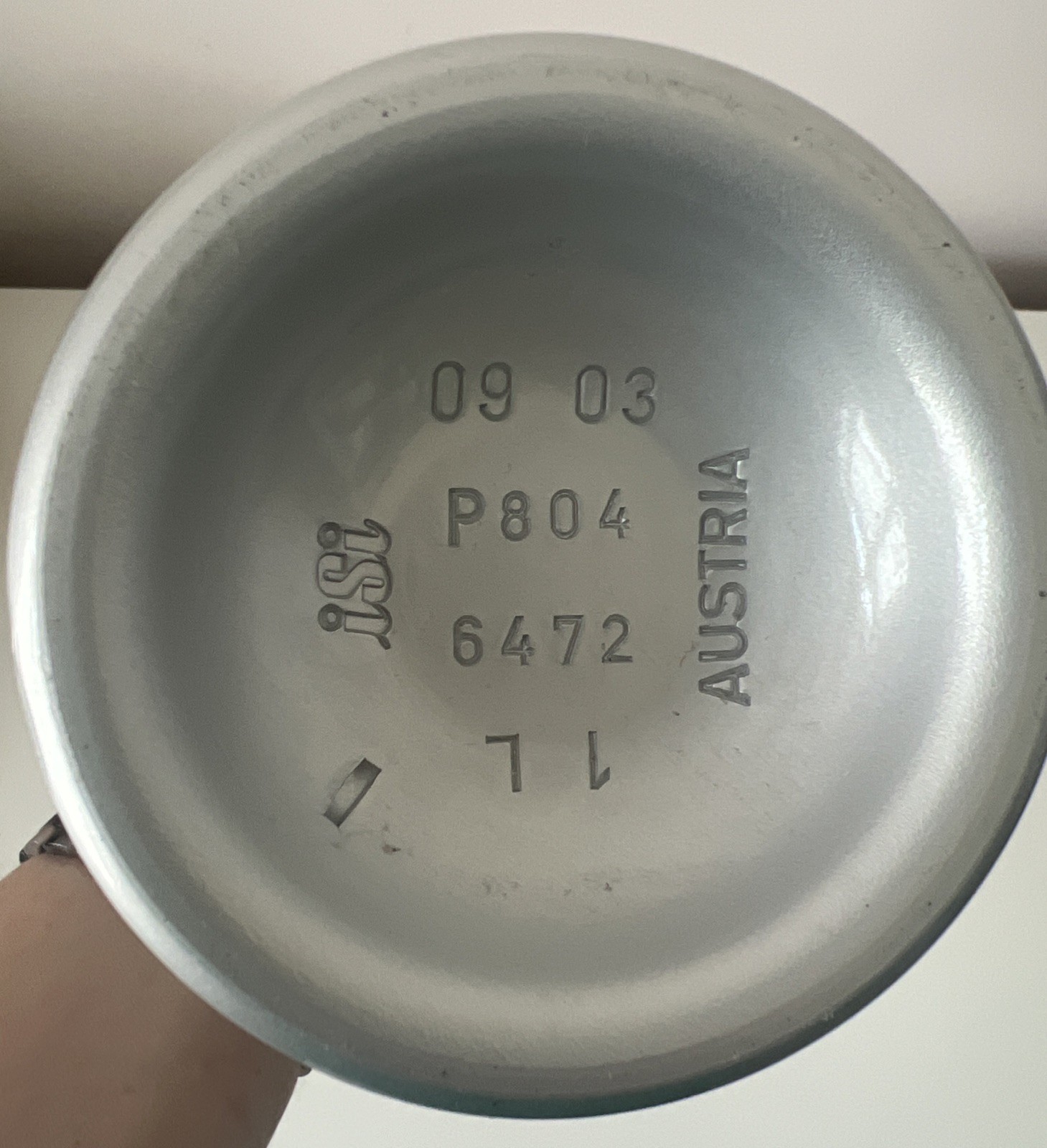 iSi Stainless Steel Soda Siphon; 1 Quart; Austria P075; Untested