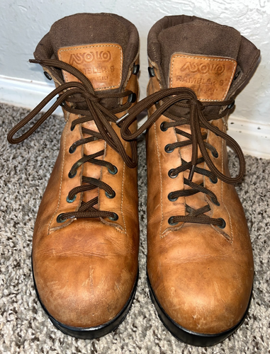 Stivali da trekking vintage ASOLO Rambler S Asoflex USA da uomo taglia 10 Made in Italy - Foto 3 di 9