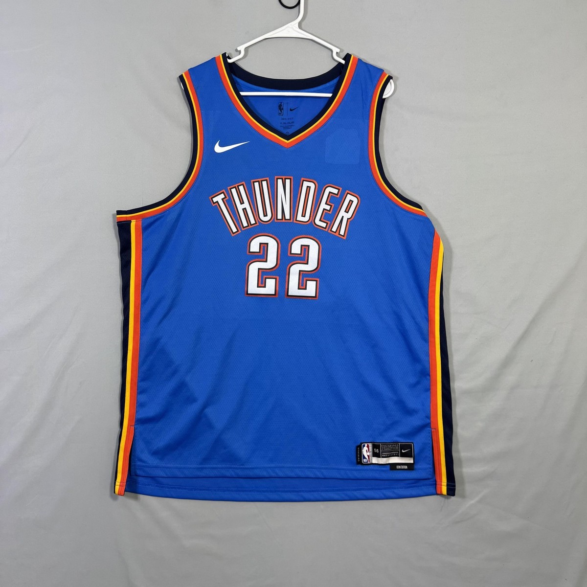 Oklahoma City Thunder Jersey Mens 2XL NBA Basketball Icon Edition