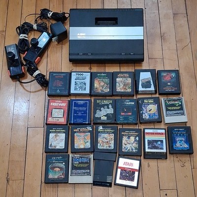 Atari 7800 ProSystem Console Bundle With 22 Games And 2 Controller Tested
