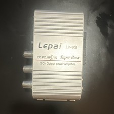 Lepai LP-808 2 Channel Super Bass Power Amplifier Silver MP3 Input